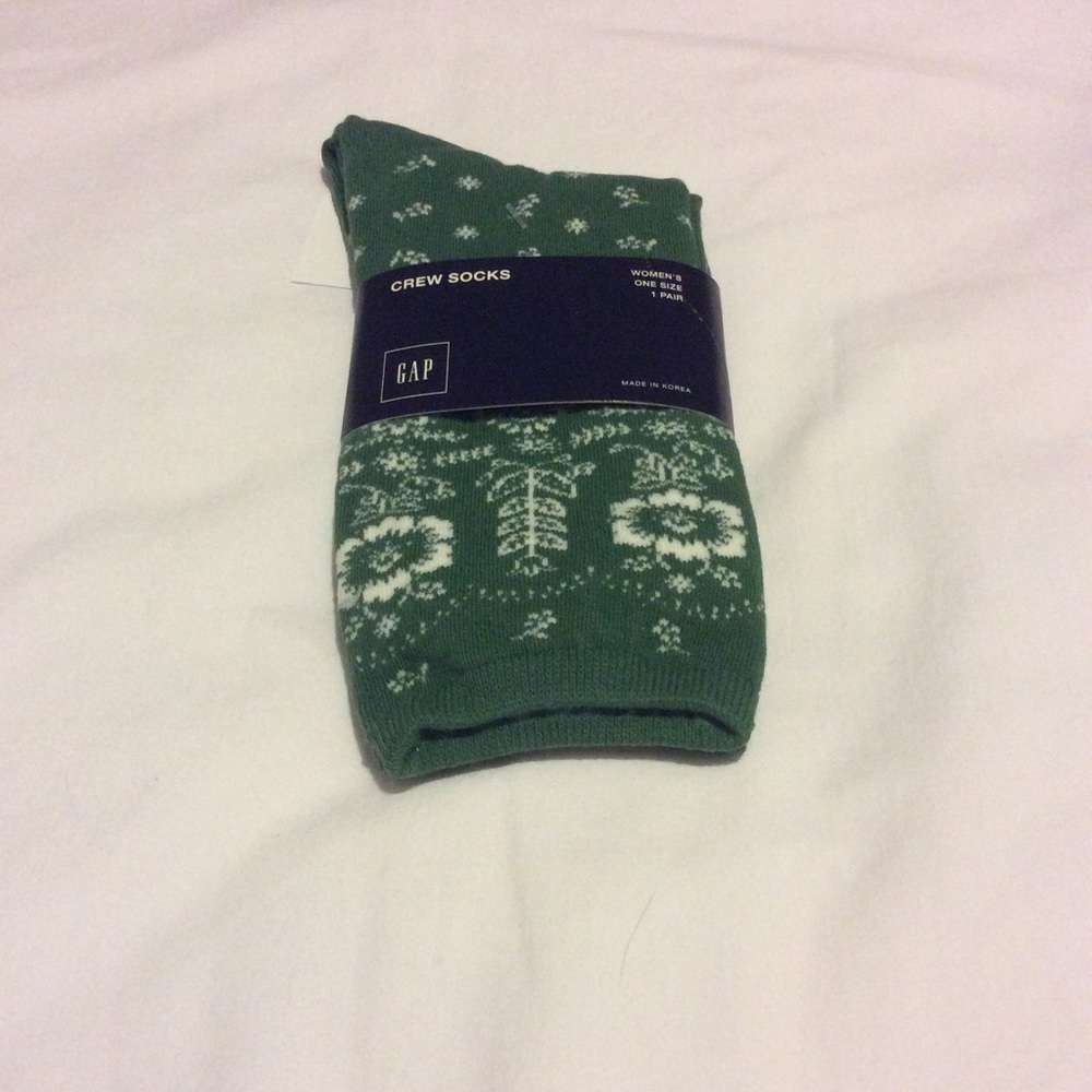 GAP Crew Socks- Floral Bandana